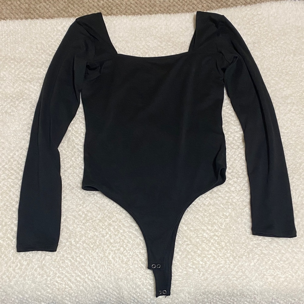 Hollister Black Long Sleeve Bodysuit